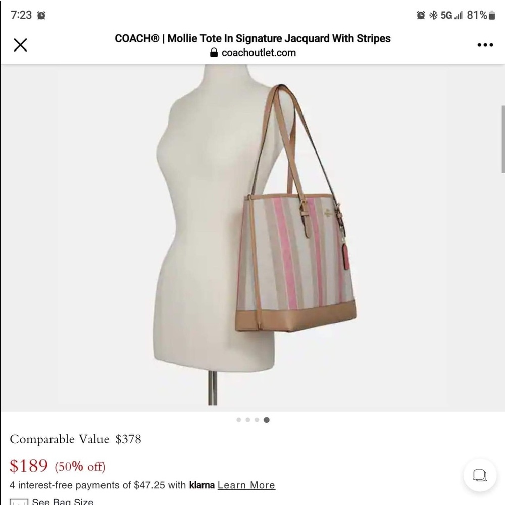 Beautiful coach bag